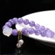 Purple Chalcedony Rabbit Healing Bracelet Purple Chalcedony Rabbit Healing Bracelet