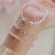 Pink Crystal Pearl Warmth Bracelet