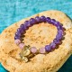 Amethyst Strawberry Quartz Butterfly Healing Bracelet Amethyst Strawberry Quartz Butterfly Healing Bracelet