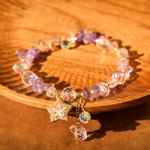 Amethyst Crystal Star Positive Transformation Bracelet Amethyst Crystal Star Positive Transformation Bracelet