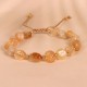 Irregular Citrine Braid Happiness Bracelet
