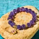 Amethyst Four Leaf Clover Communication Bracelet Amethyst Four Leaf Clover Communication Bracelet