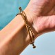 Tahitian Black Pearl Wax Rope Wisdom Bracelet