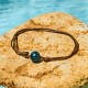 Tahitian Black Pearl Wax Rope Healing Bracelet Tahitian Black Pearl Wax Rope Healing Bracelet