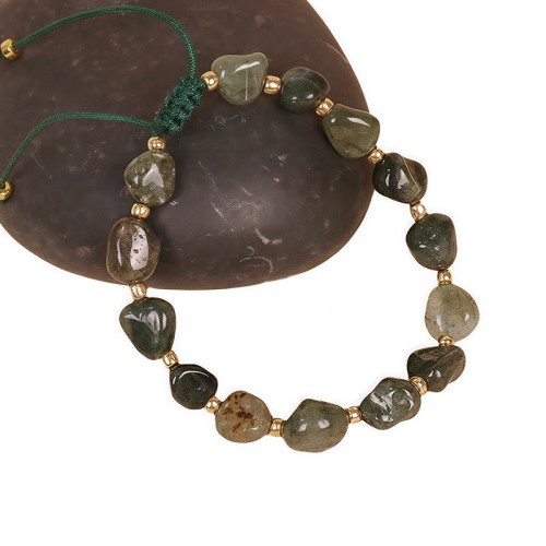 Green Rutilated Quartz Protection Bracelet Green Rutilated Quartz Protection Bracelet