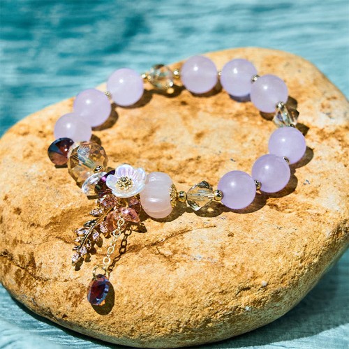Blue Crystal Amethyst Green Aventurine Healing Bracelet Blue Crystal Amethyst Green Aventurine Healing Bracelet