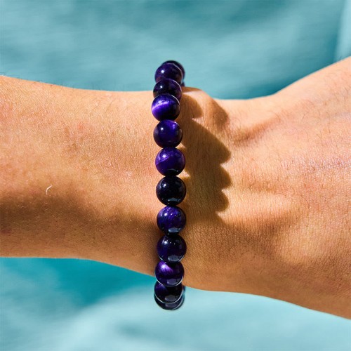 Purple Tiger Eye Creativity Bracelet Purple Tiger Eye Creativity Bracelet