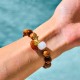 Red Tiger Eye Pumpkin Calm Bracelet