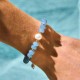Aquamarine Pearl Shell Healing Bracelet Aquamarine Pearl Shell Healing Bracelet