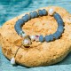 Aquamarine Pearl Shell Healing Bracelet Aquamarine Pearl Shell Healing Bracelet