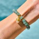 Strawberry Quartz Cyan Jade Lucky Cat Bracelet Strawberry Quartz Cyan Jade Lucky Cat Bracelet