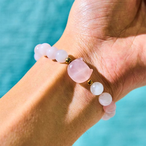 Amethyst Aventurine Rose Quartz Fluorite Balance Bracelet Amethyst Aventurine Rose Quartz Fluorite Balance Bracelet
