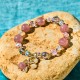 Strawberry Quartz Butterfly Healing Bracelet