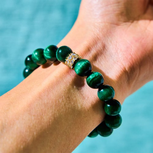 Green Tiger Eye Positive Bracelet Green Tiger Eye Positive Bracelet