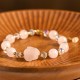 Rose Quartz Rabbit Healing Chain Bracelet