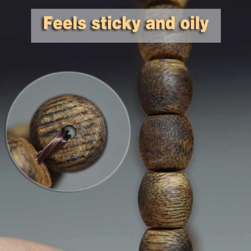 108 Mala Hainan Green Agarwood Calm Bracelet 108 Mala Hainan Green Agarwood Calm Bracelet