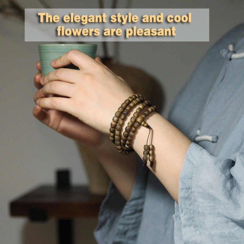 108 Mala Hainan Green Agarwood Calm Bracelet 108 Mala Hainan Green Agarwood Calm Bracelet