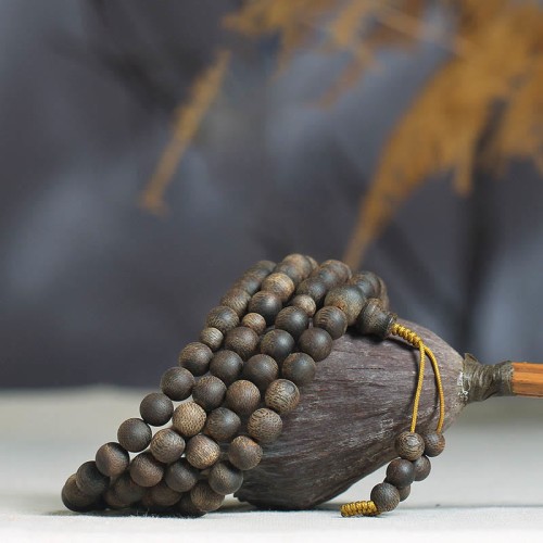 Nha Trang Agarwood Peace Mala Bracelet Nha Trang Agarwood Peace Mala Bracelet
