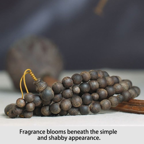 Nha Trang Agarwood Peace Mala Bracelet Nha Trang Agarwood Peace Mala Bracelet