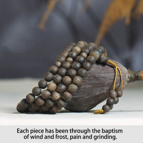 Nha Trang Agarwood Peace Mala Bracelet Nha Trang Agarwood Peace Mala Bracelet