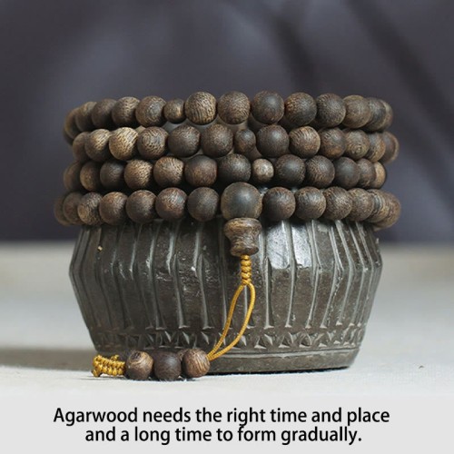 Nha Trang Agarwood Peace Mala Bracelet Nha Trang Agarwood Peace Mala Bracelet