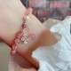 Strawberry Quartz Green Strawberry Quartz Butterfly Bracelet