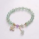 Strawberry Quartz Green Strawberry Quartz Butterfly Bracelet