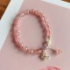 Strawberry Quartz Green Strawberry Quartz Butterfly Bracelet