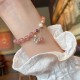 Strawberry Quartz Green Strawberry Quartz Butterfly Bracelet