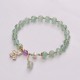 Strawberry Quartz Green Strawberry Quartz Butterfly Bracelet