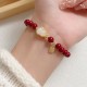 Cinnabar Gourd Fu Blessing Bracelet