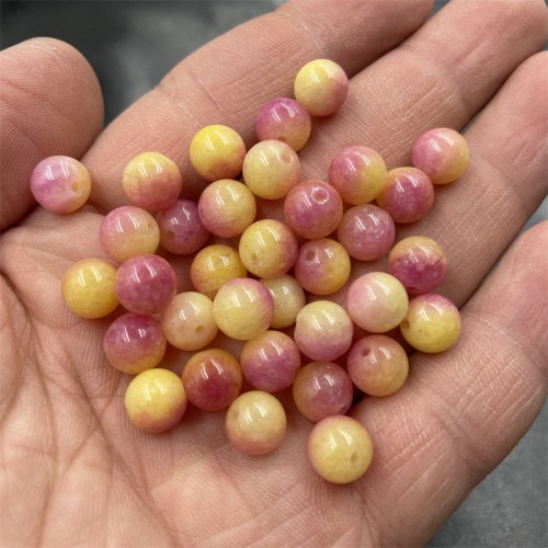 Quartzite Jade Yellow Peace Bracelet