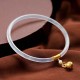 Natural Cyan White Jade Success Bracelet Natural Cyan White Jade Success Bracelet