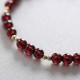 14K Gold Natural Garnet Calm Bracelet 14K Gold Natural Garnet Calm Bracelet