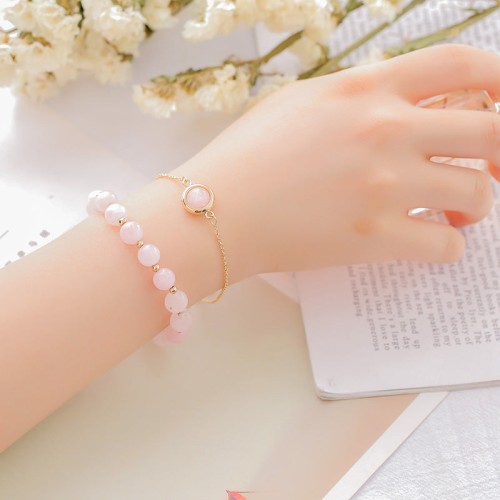Sun Stone Strawberry Quartz Crystal Bracelet Sun Stone Strawberry Quartz Crystal Bracelet