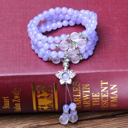 Purple Jasper Bead Strength Mala Bracelet Purple Jasper Bead Strength Mala Bracelet