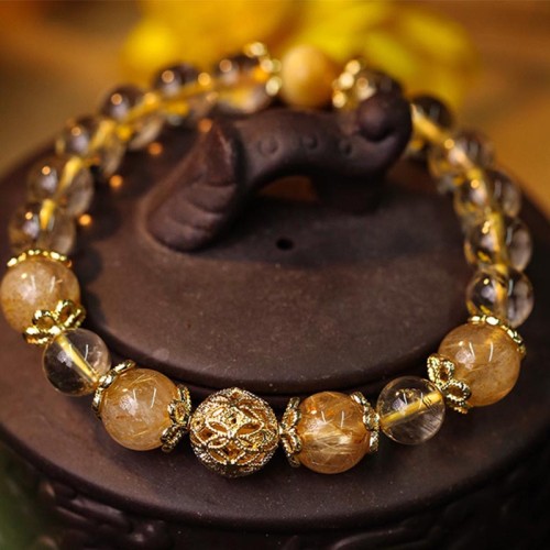 Citrine Amethyst Prosperity Bracelet