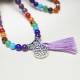 Healing Crystal Mala 108 Meditation Bracelet
