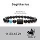 Zodiac Black Onyx Adjustable Bracelet Zodiac Black Onyx Adjustable Bracelet