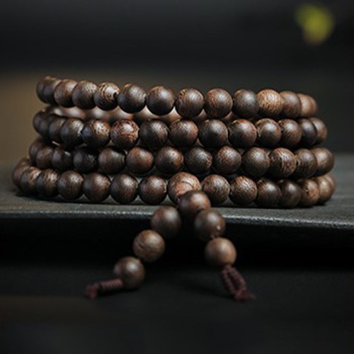 108 Mala Agarwood Peace Strength Calm Bracelet 108 Mala Agarwood Peace Strength Calm Bracelet