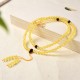 108 Mala Beads Amber Clear Anxiety Bracelet