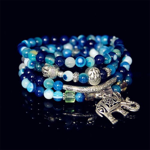 Agate Elephant Buddha Hope Bracelet Agate Elephant Buddha Hope Bracelet