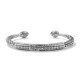 Tibetan Om Mani Padme Hum Heart Sutra Cuff Bracelet