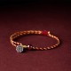 Red Gold Rope Lotus Peace Bracelet Red Gold Rope Lotus Peace Bracelet