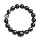 Gold & Silver Sheen Obsidian Lucky Cat Protection Bracelet Gold & Silver Sheen Obsidian Lucky Cat Protection Bracelet