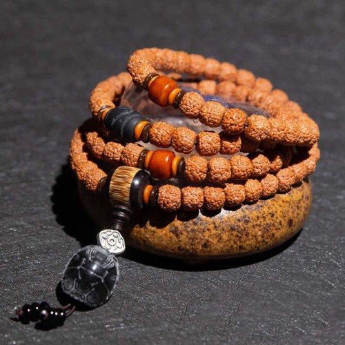 Rudraksha Bodhi Seed Zodiac Buddha Wealth Bracelet Rudraksha Bodhi Seed Zodiac Buddha Wealth Bracelet