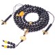 108 Black Obsidian Lotus Fulfillment Mala Bracelet 108 Black Obsidian Lotus Fulfillment Mala Bracelet