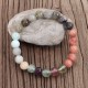 108 Mala Beads Fluorite Black Glitter Stone Protection Bracelet