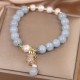Aquamarine Pearl Money Bag Charm Bracelet Aquamarine Pearl Money Bag Charm Bracelet