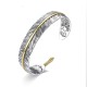 Feather Carved Luck Wealth Cuff Bracelet Feather Carved Luck Wealth Cuff Bracelet